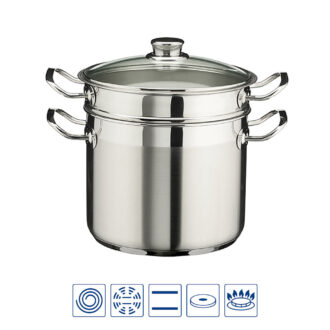 Cuocipasta con coperchio in vetro