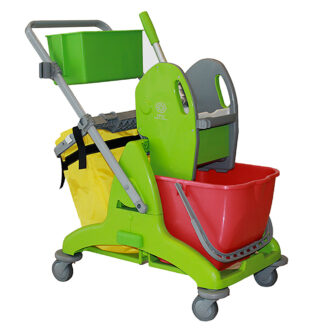 Carrello doppia vasca con vaschetta