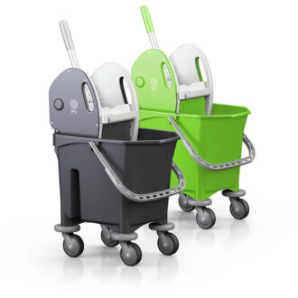 Carrello monovasca con strizzatoio Ecomix