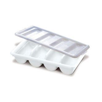 Portaposate Self Service – bianco 52 x 28 cm 4 posti