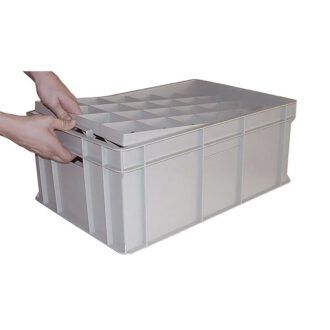 Contenitore per posate con coperchio Serie Europa