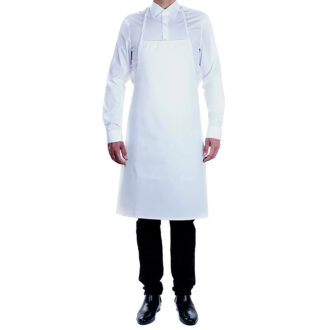 Grembiule pettorina bianco linea Chef cotone