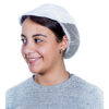 Cuffia con rete e visiera bianco linea Chef