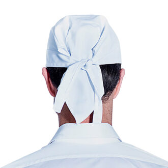 Bandana cuoco bianca linea Chef