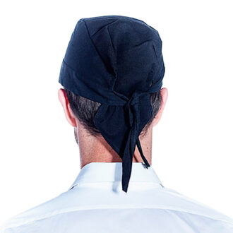 Bandana cuoco nera linea Chef