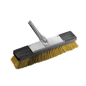 Spazzolone misto fibra ottone con attacco Ø 3 cm