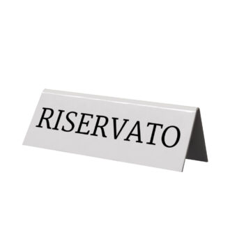 Tags riservato in acrilico rigido