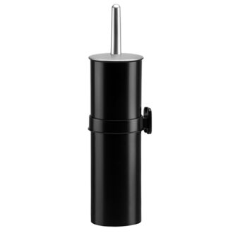 Portascopino murale nero