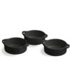 Set 3 cocotte ovali con coperchio Linea Mignon bianco