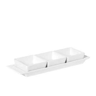 Set vassoio + 3 coppette Linea Gran Buffet