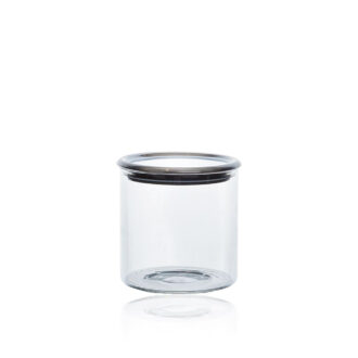 Vaso vetro con coperchio Linea Storage h 11 cm