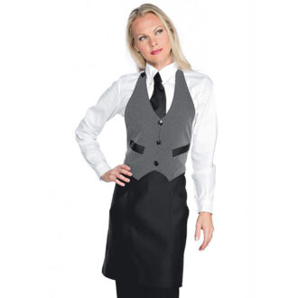 Grembiule Bistrot gessato/nero linea Horeca