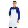 Grembiule pettorina bianco linea Chef
