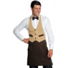 Grembiule Madeira con zip grigio/antracite linea Horeca