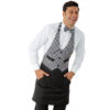 Grembiule Victor bordeaux/nero linea Horeca