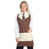 Grembiule Madeira con zip cacao/crema linea Horeca