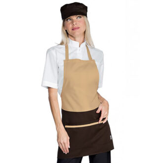 Grembiule Brooklyn biscotto/moro linea Horeca