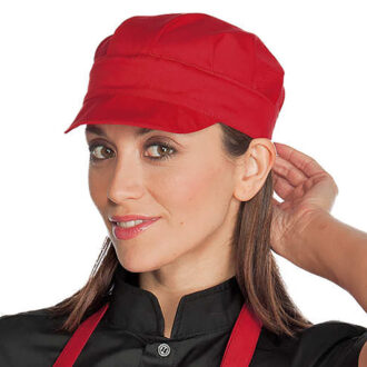 Cappello Sam rosso linea Horeca