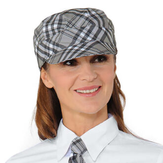 Cappello Sam Tartan grigio linea Horeca