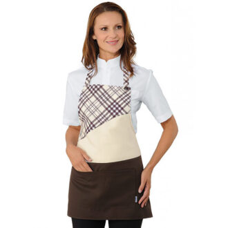 Grembiule Lollipop tartan beige linea Horeca