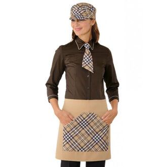 Grembiule Orleans tartan biscotto linea Horeca