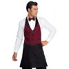 Grembiule Victor bordeaux/nero linea Horeca