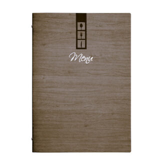 Porta menu noce Linea Acero 2 Ante