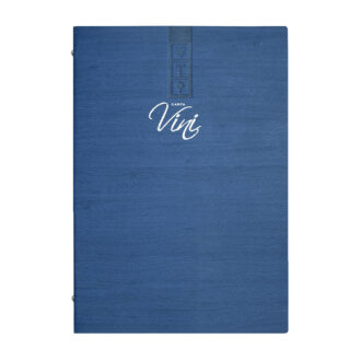 Carta vini blu royal Linea Acero Wine