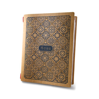 Porta menu Linea Custom Maiolica Print Golfo