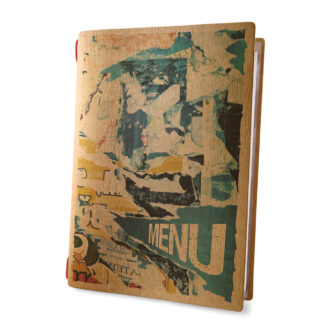 Porta menu Linea Custom Street Art Print A4