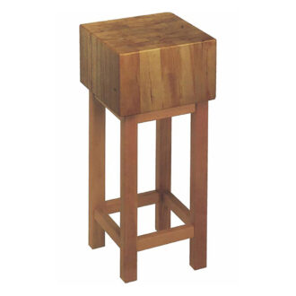 Ceppo in robinia su gambe fisse 40x40x20 cm