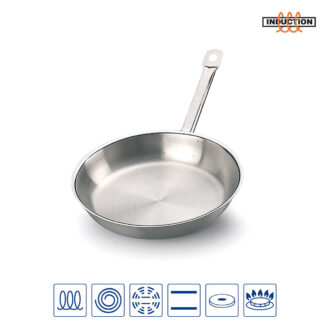 Padella Inox Antiaderente 1 Manico Tubolare – Ballarini Professionale
