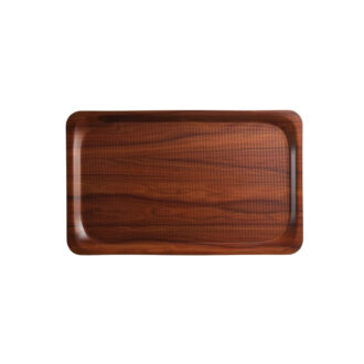 Vassoio Laminato Rettangolare Antiscivolo Noce – Cambro