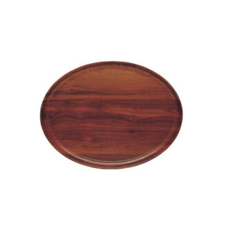 Vassoio Laminato Ovale Antiscivolo Noce – Cambro