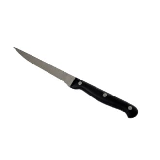 Coltello Bistecca 11 cm Intero Con Rivetti Lama Liscia In Acciaio Inox – Svanera