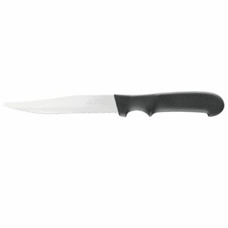 Coltello Bistecca Con Manico In Plastica Nera – Ausonia