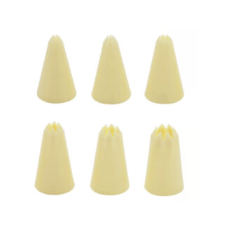Serie 6 Cornetti In Plastica Foro A Stella Per Decorare – Thermohauser