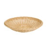 Cestino Tondo Basso Beige In Finto Vimini – Westmark