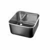 Vasca Inox Rettangolare H 195 mm Con Piletta – Mori 2A