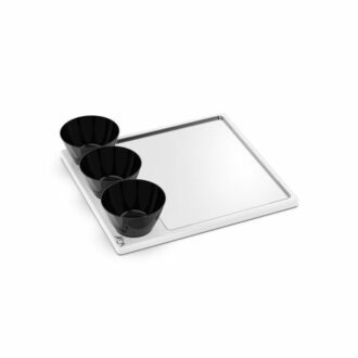 Modulo Buffet Completo Di Tagliere In Legno 380 x 350 mm, Vassoio E 3 Bowl Vari Colori – MOA