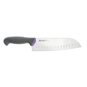 Coltello Santoku Lama Alveolata 18 cm Viola Linea Tecna – Ambrogio Sanelli