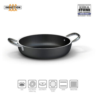 Tegame A 2 Maniglie Nero Alluminio Antiaderente Induzione 4 mm – Ballarini Professionale Tegame A 2 Maniglie Nero Alluminio Antiaderente Induzione 4 mm – Ballarini Professionale