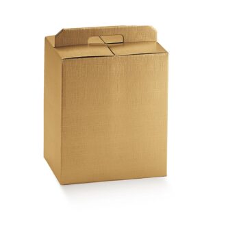 Scatole Portapanettone E Bottiglia Seta Oro – Scotton