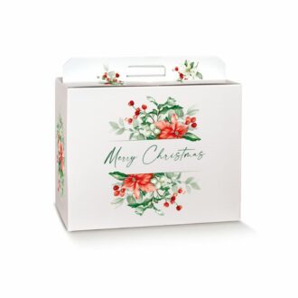 Scatole Portapanettone E Bottiglia Christmas Flowers – Scotton