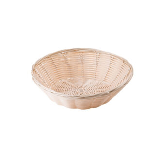 Cestino In Finto Vimini Tondo – Tablecraft