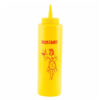Dispenser Giallo Per Salse Con Disegno E Scritta “Mustard” 355 ml – Tablecraft