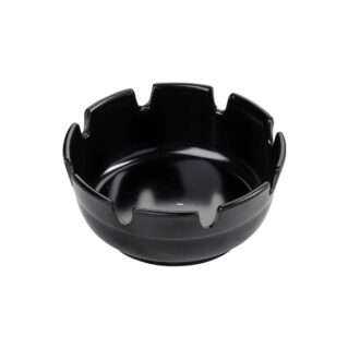 Cf. 12 pz Posacenere In Melamina Nero Ø 11 cm – Tablecraft