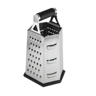 Grattugia In Acciaio Inox 6 Lati Con Base Antiscivolo – Tablecraft Grattugia In Acciaio Inox 6 Lati Con Base Antiscivolo – Tablecraft