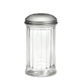 Spargitutto In Vetro Con Tappo Multiforo In Acciaio Inox 355 ml – Tablecraft