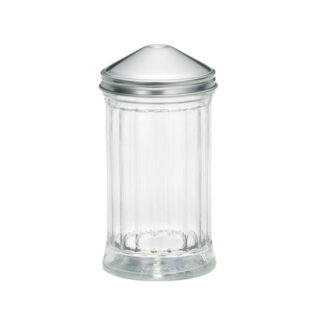 Spargitutto In Vetro Con Tappo 1 Foro In Acciaio Inox 355 ml – Tablecraft